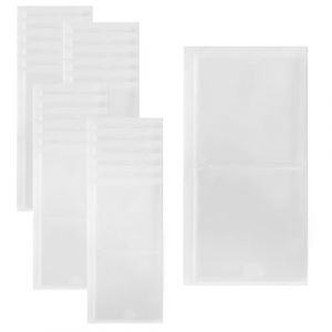 CZAKOMIX Pochettes Adhésive Transparente,30Pcs Porte-Étiquettes Autocollants 10.5×10.5CM,Pochette Adhésive Carte de Visite,Porte-Cartes Adhésif pour Cartes D'Index,Pour Organiser Et Protéger Les Carte (CZAKOMIXSHOPOL Kft, neuf)