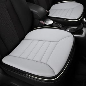 JJQFLB 2 Pi&egrave;ces Coussin Voiture Siege pour Renault Clio 2 3 4 5 mk3 mk4 Megane 2 3 4 CC, Housse de Si&egrave;ge, Mousse M&eacute;moire Protection Confortable Antid&eacute;rapant Tapis Siege,B-Grey (MeiQingDeDianPu, neuf)