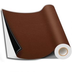 LZYKJGS Patch autocollant en cuir - 60 x 137 cm - Kit de r&eacute;paration pour canap&eacute;s, si&egrave;ges auto, chaise de bureau, t&ecirc;te de lit, sacs &agrave; main (marron) (MUTUJL, neuf)