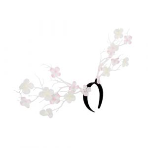 LOLIPPYY Bandeau Exagéré Branche Arbre Avec Fleurs Accessoire De Mariage Et Déguisement Pour Éléments De Photographie Et Coiffure Festive (altituyse, neuf)