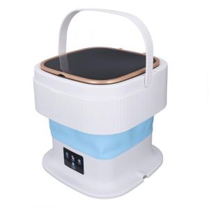 Machine à Laver Portable 3 Modes de Minuterie Mini Laveuse Pliable avec Tuyau de Vidange 11,5 L Laveuse Pliable de Grande capacité pour Sous-Vêtements Vêtements de bébé (Prise UE) (Yunplsa, neuf)