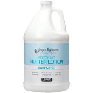 Ginger Lily Farms Club & Fitness Lotion apaisante au beurre de karité pour peaux sèches, 100 % végétalien et sans cruauté envers les animaux, parfum eau de pluie, 1 g (STAR UK, neuf)