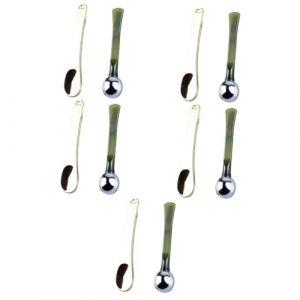 Healvian 10pièces Spatules Miniatures Pour Maquillage Outils De Soins Peau Cuillères Cosmétique Pour Appliquer Crème Et Masque Spatules Pour Visage (Le Sengyu, neuf)