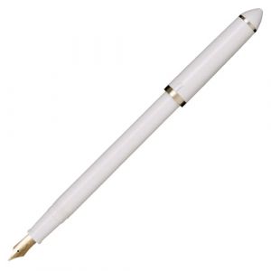 セーラー万年筆 Sailor Fude DE Mannen Stylo-plume de calligraphie avec pointe sp&eacute;ciale (40 degr&eacute;s, blanc perle 12-0150-010) (T&B (EU-Japan), neuf)