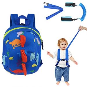 AOMIG Harnais de S&eacute;curit&eacute; Enfant,2.5M Anti Perdu Laisse Enfant Poignet de 360 &deg; Rotation Sac a Dos Harnais de S&eacute;curit&eacute; Emp&ecirc;che Enfants de se Perdre,Convient pour Sortir,Shopping,Marcher (AomigEU, neuf)