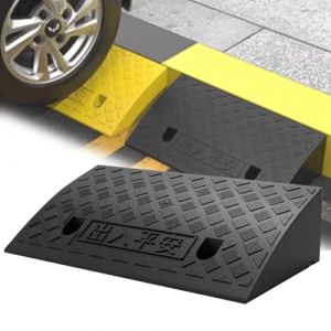 Rampe de seuil de Porte, Rampe de seuil pour Fauteuil Roulant, Hauteur de 2/3/5/6 Pouces, Rampe d'acc&egrave;s en Caoutchouc pour Voiture, remorque, Scooter, v&eacute;lo, Rampe de Garage Robust (Zzhanglailai, neuf)