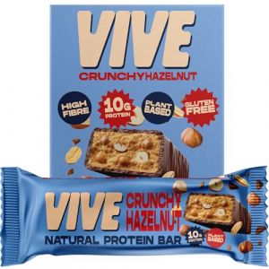 Vive Natural Vegan High Protein Bar - High Protein, 100% Natural (Hazelnut, x12) (ChristopherParker, neuf)