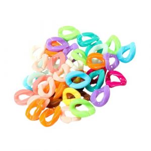 LIFKOME 150 Pièces Pince En Plastique Chaîne En Épingle Chaînes De Fabrication De Bijoux Ondulation Fabricant Kit De Perles D'argile Chaîne En Vrac Inoxydable Bobine De Chaîne or (hdybs, neuf)