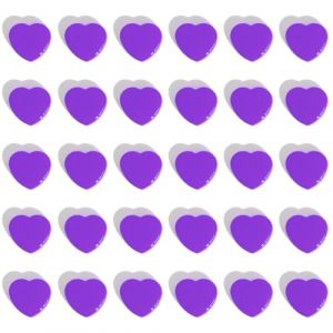 ZDZBLX Aimant Frigo Puissant, 30Pcs Magnets Tableau Magn&eacute;tique, Plat Petit Mini Aimant Blanc, D&eacute;coratif pour Frigo (C&oelig;ur, Violet) (Shenzhen Baolixin Trading Co.,  Ltd, neuf)