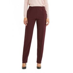 Afibel Pantalon Droit Taille élastiquée Maille côtelée (Afibel, neuf)