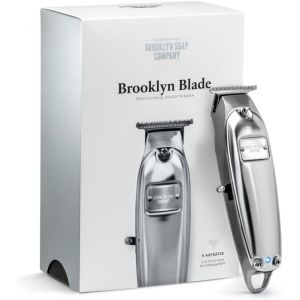 Brooklyn Soap Company Tondeuse &agrave; barbe Brooklyn Blade USB-C - Rasoir &eacute;lectrique professionnel pour homme - Acier inoxydable, 5 embouts (BROOKLYN SOAP COMPANY&reg;, neuf)