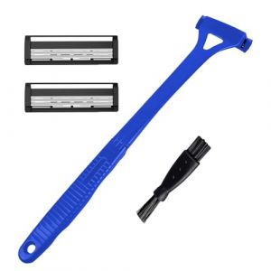 Rasoir de dos pour homme, tondeuse de toilettage personnelle, tondeuse ergonomique à long manche avec poignée en silicone, outil de toilettage multifonction 2 en 1, coupe des cheveux grossiers (weihu99, neuf)
