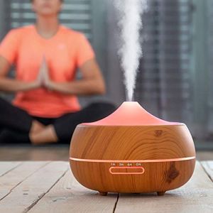 SHOP-STORY - Diffuseur Huiles Essentielles 300ml Humidificateur d'Air Brume Fra&icirc;che Ar&ocirc;me Parfum Electrique avec 14 Couleurs Changeantes Arr&ecirc;t Automatique pour Chambre Salon SPA Yoga Massage (SHOP-STORY, neuf)