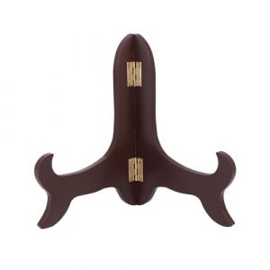 Support Assiette Decorative en Bois, Chevalet Support Presentoir Porte Assiette Cadre Photo Bois Support Photo Présentoir pour Plaque, Livre Cuisine, Carte Postale, Art (Brandon Zou, neuf)