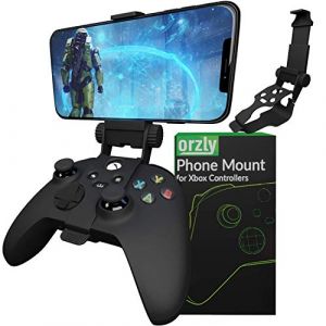 Clip de jeu mobile pour manette , support de téléphone réglable compatible avec Xbox Series X|S, Xbox One/One S/One X - Carbon Noir (Syntiga Europe - FR, neuf)