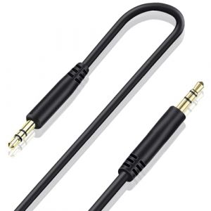 Câble Audio de Remplacement pour Casque Sony 3,5 mm à 3,5 mm Fil Auxiliaire Compatible avec Sony WH-1000XM5 WH-1000XM4 WH-1000XM3 WH-CH720N WH-CH710N Beats Solo 2 Solo 3 Solo 4 Studio 3 (Sans Micro) (Wodio EU, neuf)