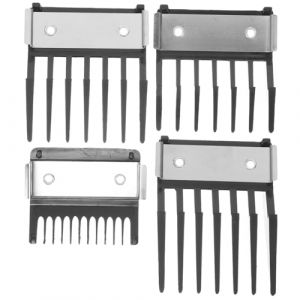 MOTHNUR 4 pi&egrave;ces Set de Peignes Limitateurs pour Tondeuse &agrave; Cheveux Acier Inoxydable et Plastique Accessoires Professionnels pour Coupe Pr&eacute;cise avec Boucle de Limitation Adapt&eacute; &agrave; Usage (Huajiay, neuf)