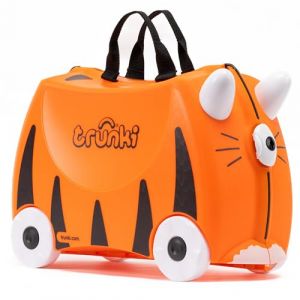 Trunki Valise à Roulettes pour Enfants et Bagages à Main pour Enfants : Valise à Roulettes Tipu Tigre (Orange) (Bondarel, neuf)