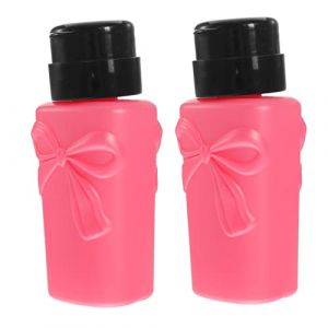 WRITWAA 2pièces Pompe à Dissolvant Pour Vernis à Ongles Vides Flacon Pompe Réutilisable Pour Dissolvant Liquide Contenants à Pousser Sans Odeur (Saieli, neuf)