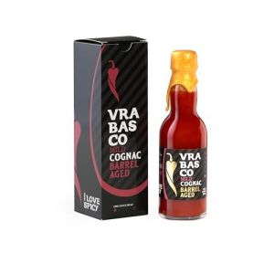 I LOVE SPICY Vrabasco Mild Cognac 100ml &ndash; Sauce Piment&eacute;e Douce &agrave; Base de 80% de Jalape&ntilde;os Ferment&eacute;s &ndash; Vieillie en F&ucirc;t de Cognac &ndash; Intensit&eacute; 1/5 &ndash; Coffret Cadeau &Eacute;dition Limit&eacute;e (xportxpert, neuf)
