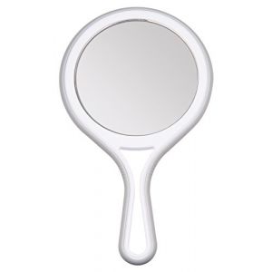 TITANIA Miroir à main avec miroir normal et grossissement x 5, 1er pack (1 x 245 g) (Mega-Paradies GmbH, neuf)