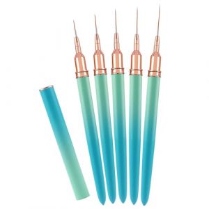 Ensemble De Broussailles À À Rayures - Stylo À Peinture Fine, Kit À Outils À Ongles | Utilisez Largement Des Stylos De Dessin 5pc Pour Les Pointes De Gel, Les Pinceaux De Conception De Salon (qinjinxinxikeji, neuf)