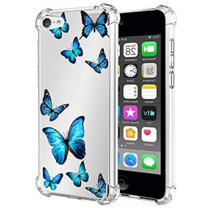 Tothedu Coque pour iPod Touch 7/&eacute;tui pour iPod Touch 6/&eacute;tui pour iPod Touch 5, Motif Transparent Mince et Souple Housse TPU Flexible Protection arri&egrave;re Antichoc Cover pour iPod Touch 5/6/7th Papillon (shenzhenshi liaoxingda maoyi youxiangongsi, neuf)