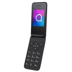 Alcatel 3082 4G - Téléphone Mobile Facile avec Un Couvercle, Une Base de Chargement et Une Batterie 1380mAh, Un Appareil Photo 1MP avec Flash, de Grandes clés, Bluetooth, Gris [Version est/pt] (BP-ECOMMERCE, neuf)
