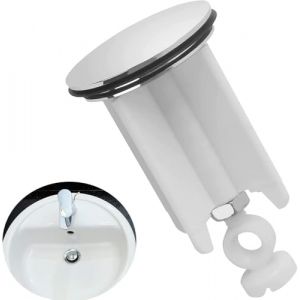 Frogetu 1 Pièces Bouchon Lavabo,Bouchon Lavabo Salle de Bain,Bouchon Lavabo Universel Blanc,Bouchon de Lavabo Réglable,Bouchon Baignoire,pour Lavabo,Bidet,Salle Bain,Cuisine (OÜ Bolitso, neuf)