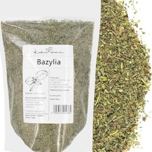 Basilic Séché Naturel 100g – Feuilles Aromatiques Fines Et Parfumées, Idéales Pour Pâtes, Sauces, Salades Et Pizzas – Saveur Méditerranéenne Authentique – Kuchnia Zdrowia (NUTRINER, neuf)