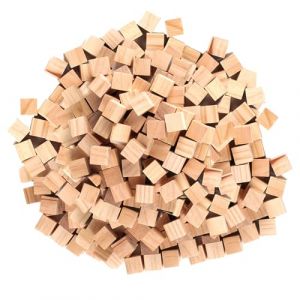 500 Pièces Mini Cubes en Bois Vierges, 10 mm Cube Bois, Pin Cubes Carrés Naturelles, Blocs de Bois, Cubes de Bois, Blocs Carrés de Pin Brut pour Artisanat Bricolage Puzzles Peinture (ManZhenLi, neuf)