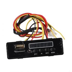 Lecteur de musique pour enfants 12 V pour voitures &eacute;lectriques MP3 Affichage USB Batterie en plastique robuste Carte &agrave; puce en m&eacute;tal (n&deg;1 12 V) (luckymore, neuf)