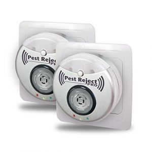 Pest Reject Pro - 2 unités / Répulsif pour insectes et rongeurs / Anti nuisibles avec ultrasons et technologie électromagnétique (Vu à la Tv, neuf)