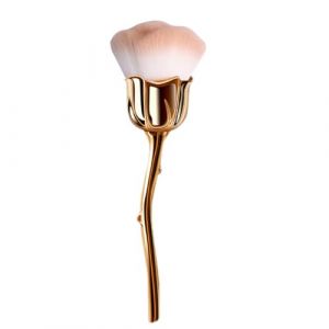 ISAKEN Pinceau à poussière pour ongles, pinceau à ongles rose pour nail art, brosse à poussière pour manucure pinceau à tête de rose, brosse de maquillage multifonctionnelle pour maquillage liquide, (Qpolly, neuf)