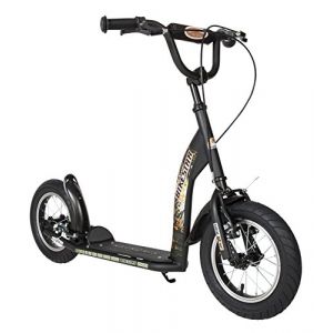 STAR SCOOTER Trottinette Enfant 2 Roues pour gar&ccedil;ons et Filles de 6-10 Ans | Patinette Enfant 12 Pouces Sportif | Noir (Star-Trademarks (Concessionnaire Europ&eacute;en), neuf)