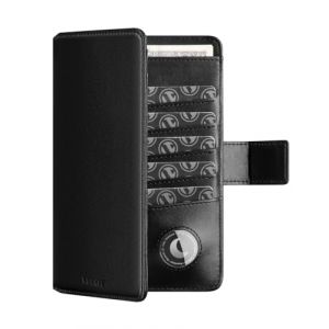 VULKIT Porte Passeport avec Support Airtag RFID Blocage Pochette Passeport Voyage Documents Protection Protege Passeports Portefeuille Cuir pour Homme ou Femme, Noir (VULKIT FR, neuf)