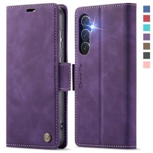 XYGLOW Coque pour Samsung Galaxy S25 5G Etui Housse【RFID Blocage】 Premium en Cuir PU Pochette de Portefeuille Fermeture Magnetique Flip Case Clapet Rabat pour Samsung S25 5G Étui 6,2 Pouces,Violet (XYGLOW-EU, neuf)