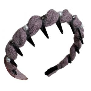 Elegant Pearls Decors Crochet Hiver Hairband/Pince &agrave; Cheveux pour Femme Fille Antid&eacute;rapant Confortable Accessoire de Coiffure (WasyGoShop, neuf)