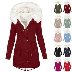 G&eacute;n&eacute;rique Blouson Polaire Femme Manteau Long Femme Hiver Mes Commandes Manteau Femme Hiver Doudoune Femme Capuche Blouson Femme Hiver Chaud Veste Polaire Femme Rose 4XL (Zawalud, neuf)