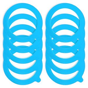 Spesh Lot de 10 Joint Bocaux Joints Caoutchouc D'éTanchéIté de Bocal Rondelles Bocaux de Remplacement pour Bocal à Clip-68 X 93 mm (Bleu) (Spesh-eu, neuf)