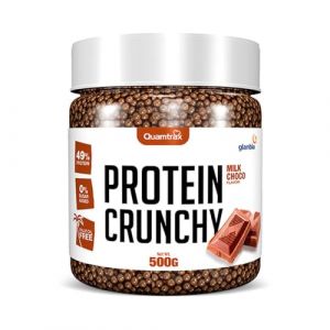 Quamtrax | Protein Crunchy (500g) | Gâteaux | Billes de céréales protéinées enrobées de chocolat ! - Chocolat (FITADIUM, neuf)