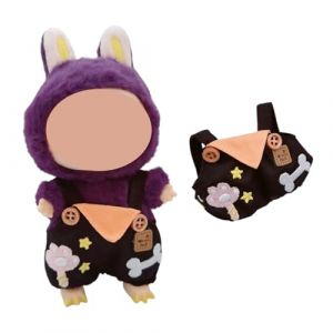 Vêtements de poupée, Peluche pour La boubou, Tenue Stylée, Vêtements de poupée en Peluche, S'applique à 17 cm Plush Doll (tanguobindebeimeidianpu, neuf)
