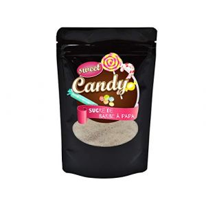 Hopser Food Fun saveur sucre | saveur CARAMEL | sucre color&eacute; pour barbe &agrave; papa, machines &agrave; barbe &agrave; papa, pop-corn, d&eacute;coration, 1 x 200g (Hopsershop, neuf)