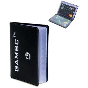 GAMBC&reg; Porte Carte Bancaire Anti Piratage RFID - Pochette Carte Bancaire - Porte Carte Fin - Etui Carte Bancaire - Porte-Carte en Plastique Semi-Rigide pour 8 Cartes - Noir (GAMBC&trade;, neuf)