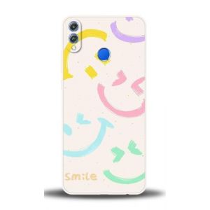 WUACYEAMING Compatible avec Coque Honor 8X/View 10 Lite avec Protection de l'appareil Photo Coque en Silicone Liquide R&eacute;sistant aux Rayures Antid&eacute;rapant Antichoc Fine en TPU-Sourire (WUACYEAMING, neuf)