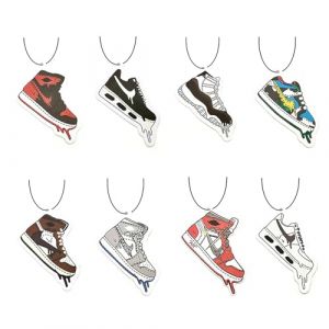 VIDSTW Lot de 8 arbres parfumés pour voiture, différents styles de baskets - Désodorisant pour voiture, tuning automatique - Multicolore (BAIYIKEJI, neuf)