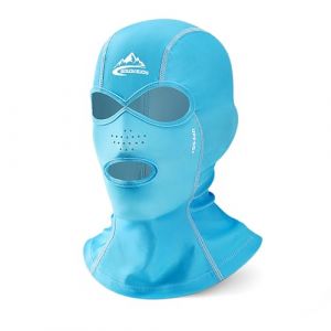 TAGVO Cagoule à Séchage Rapide pour Homme Femme, 2 Trous Multifonction Cagoules avec 2 Trous, Léger et Respirant Masque de Ski Anti-Soleil Moto Masque, Cagoule de Natation et de Surf pour Les Sports (lipsd eu, neuf)