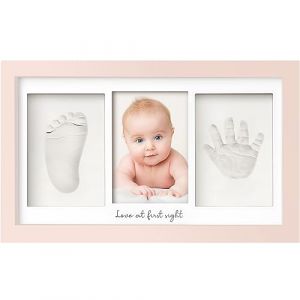 Kit d'empreintes de mains et de pieds de b&eacute;b&eacute; &ndash; Cadre photo pour nouveau-n&eacute; &ndash; Kit d'empreintes de pieds de b&eacute;b&eacute; et kit d'empreintes de mains &ndash; Cadeaux et souvenirs de nouveau-n&eacute; &ndash; Cadeau de naissance (KeaBabies, neuf)