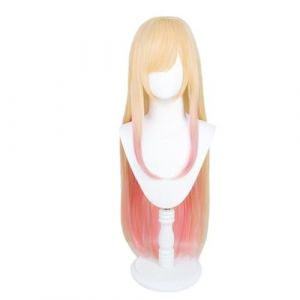 Perruques de mode for femmes cosplay jaune mode extérieure fête décoration perruques de cheveux (ximoYYDS, neuf)