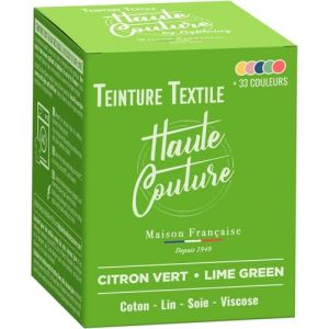 Teinture Textile Citron Vert - 350g Tout-en-un - Prêt à l'emploi pour Vêtements et Tissus HAUTE COUTURE (Maison Lightning, neuf)